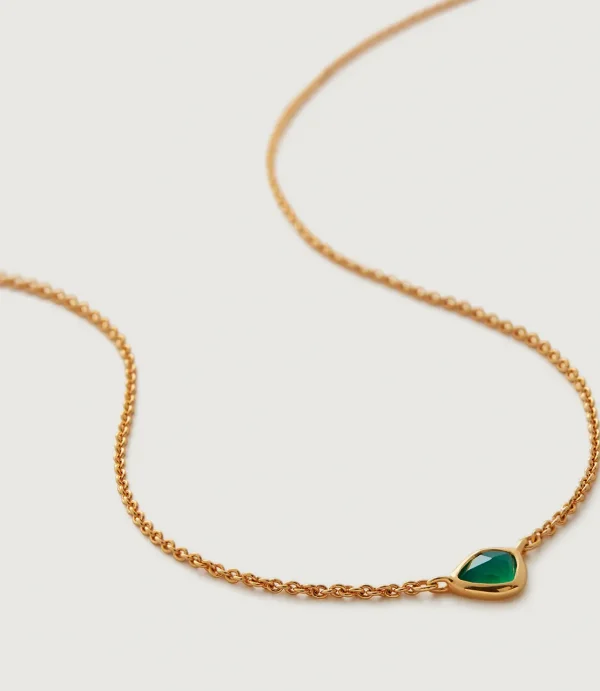 Green Onyx Nugget Necklace